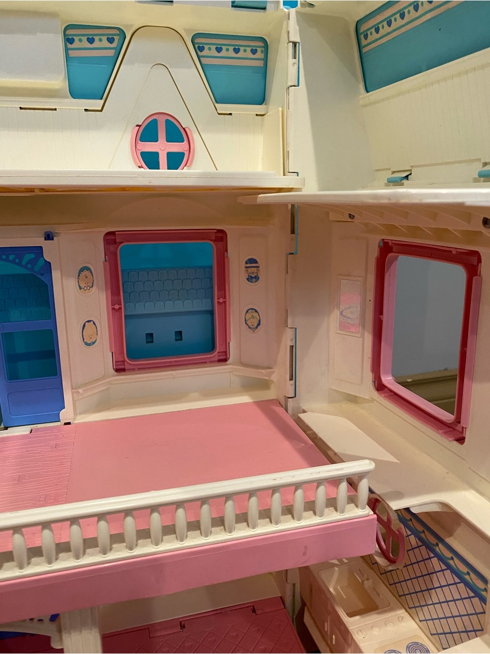 Fisher Price Loving Family Dream Doll Folding House #6364 Vintage 1993 90s - Picture 8 of 13